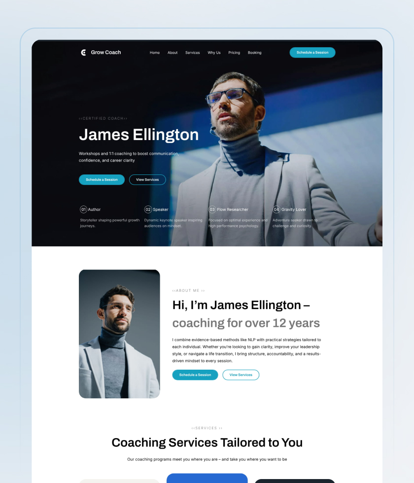 Cool website template 4