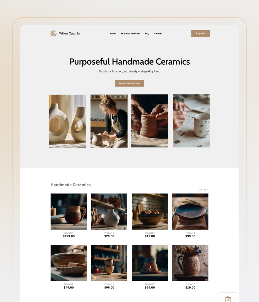 Gray website template 2