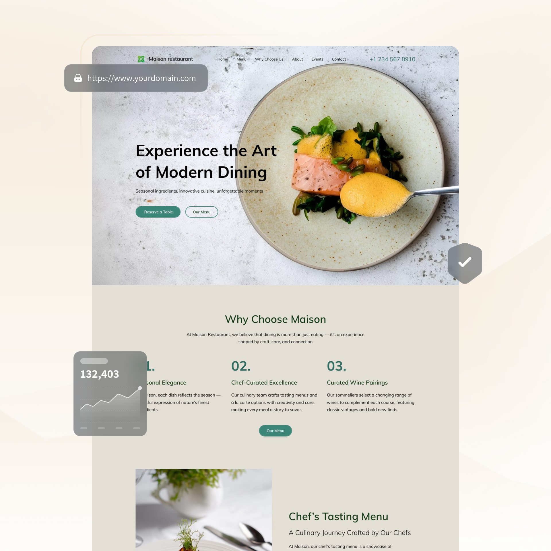 food website builder