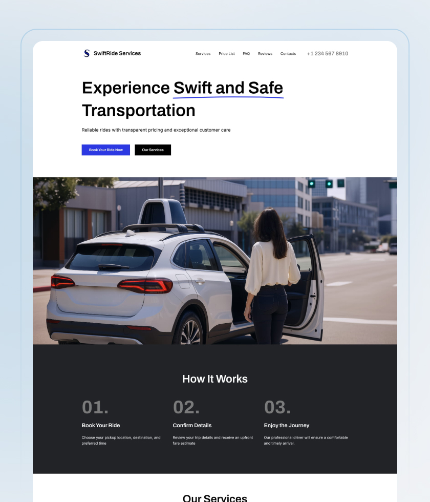 Cool website template 7