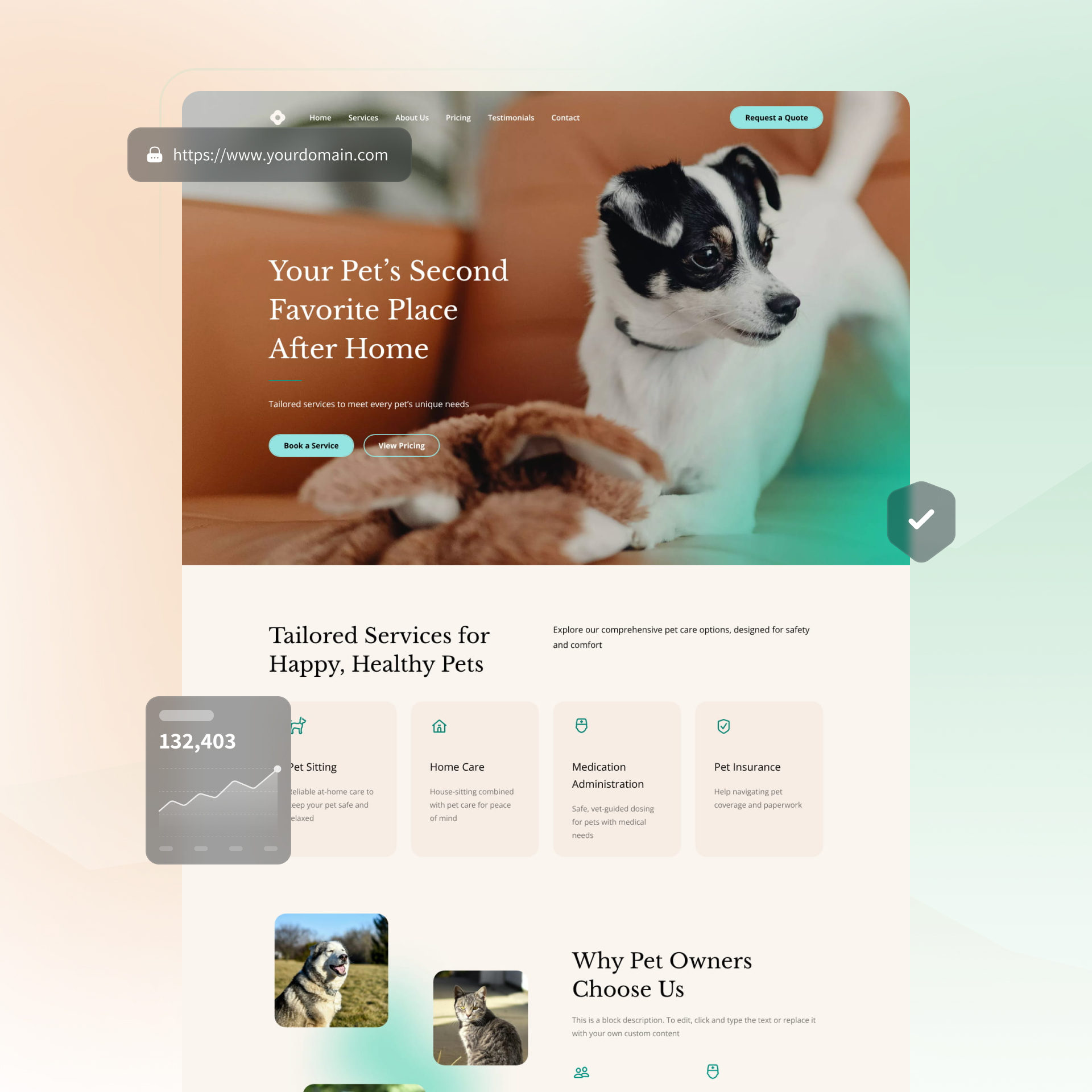 pet website builder