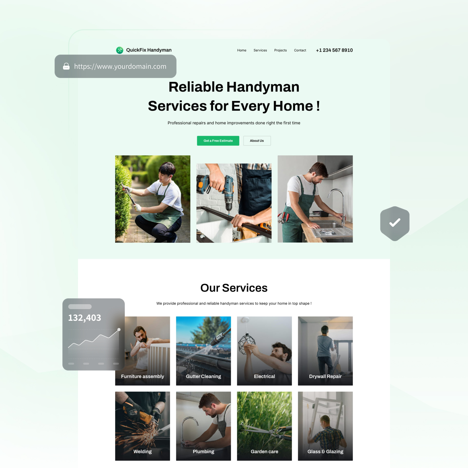 home inspector website builder