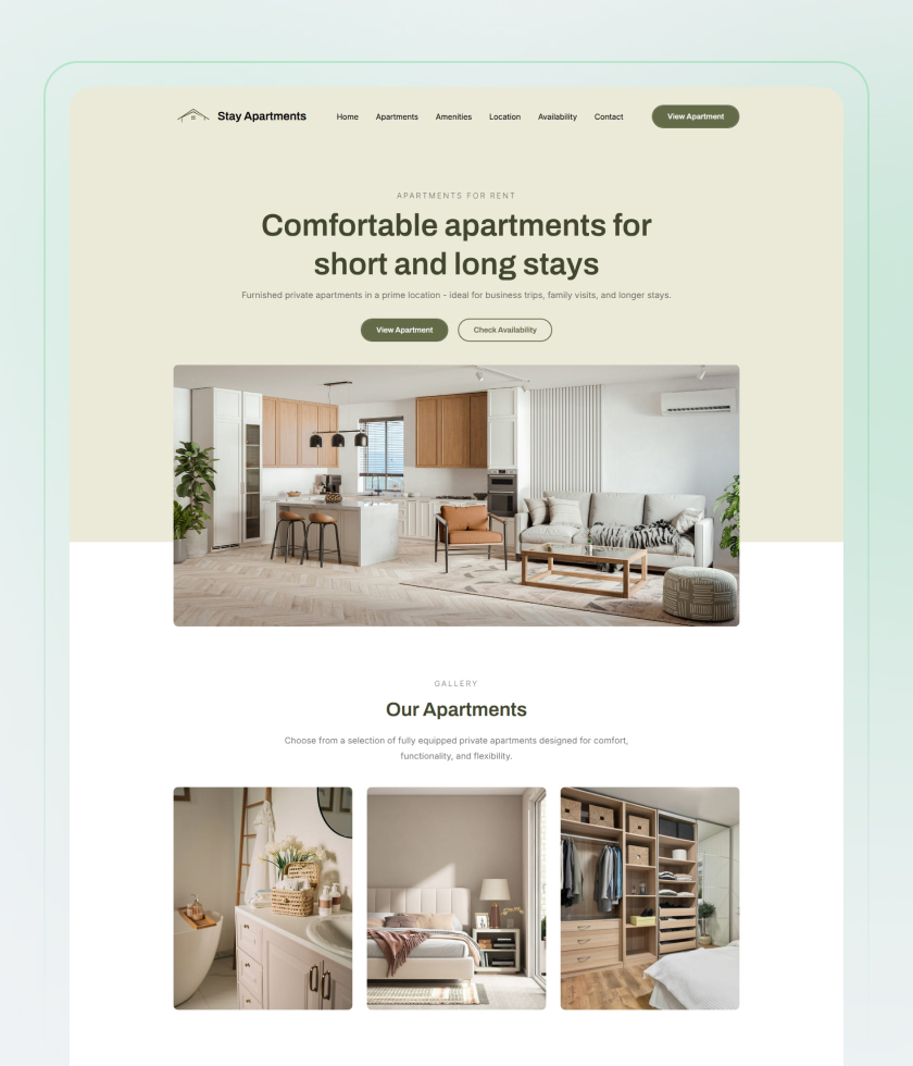 Scandinavian website template 7