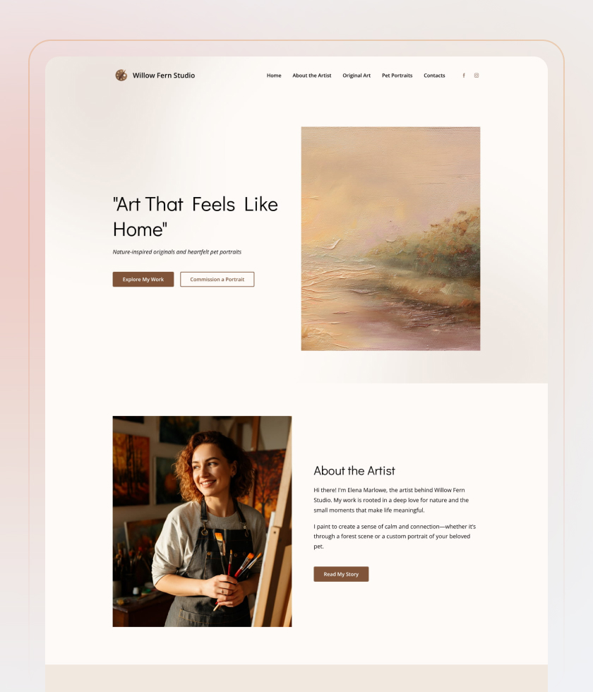 Simple website template 5