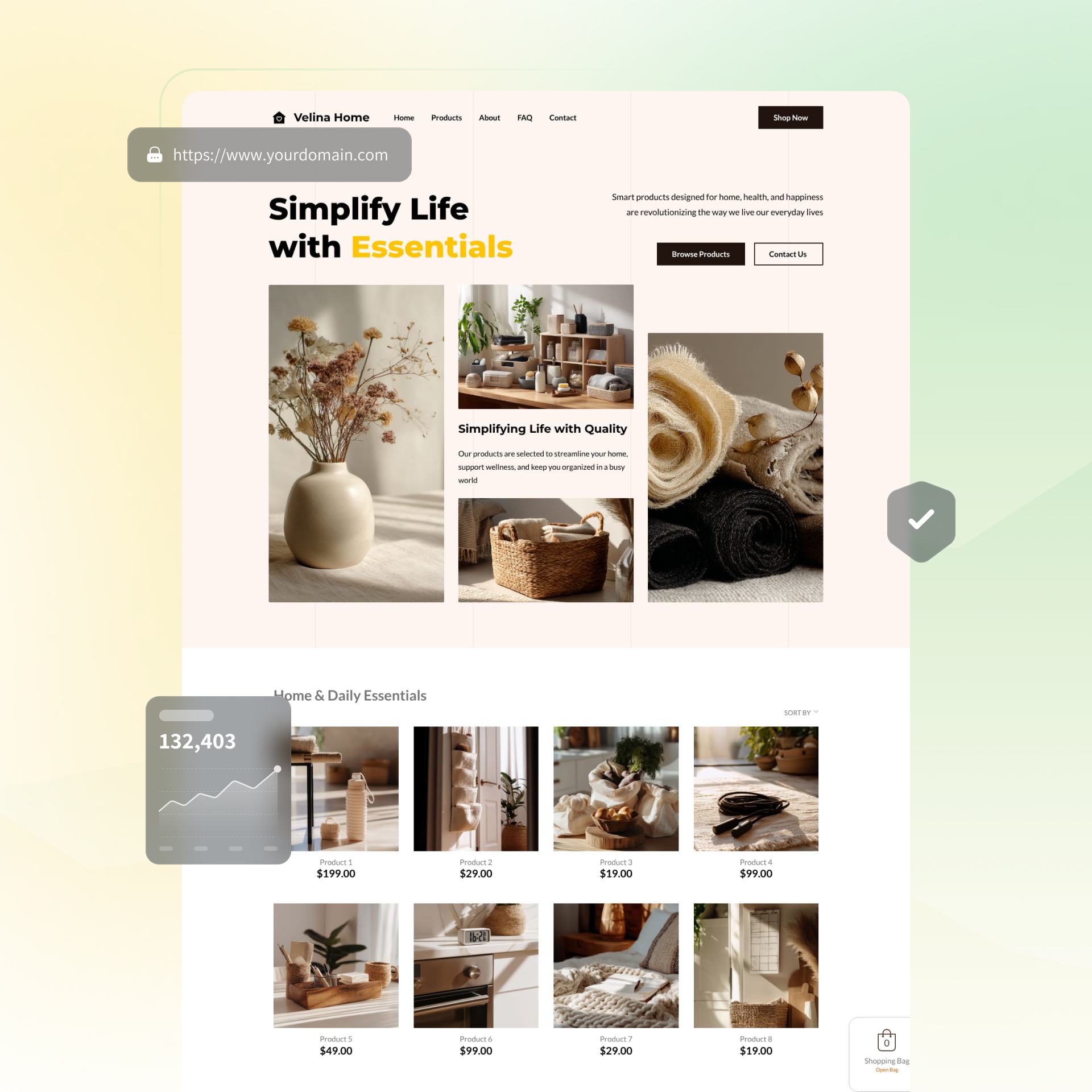 shopping website builder