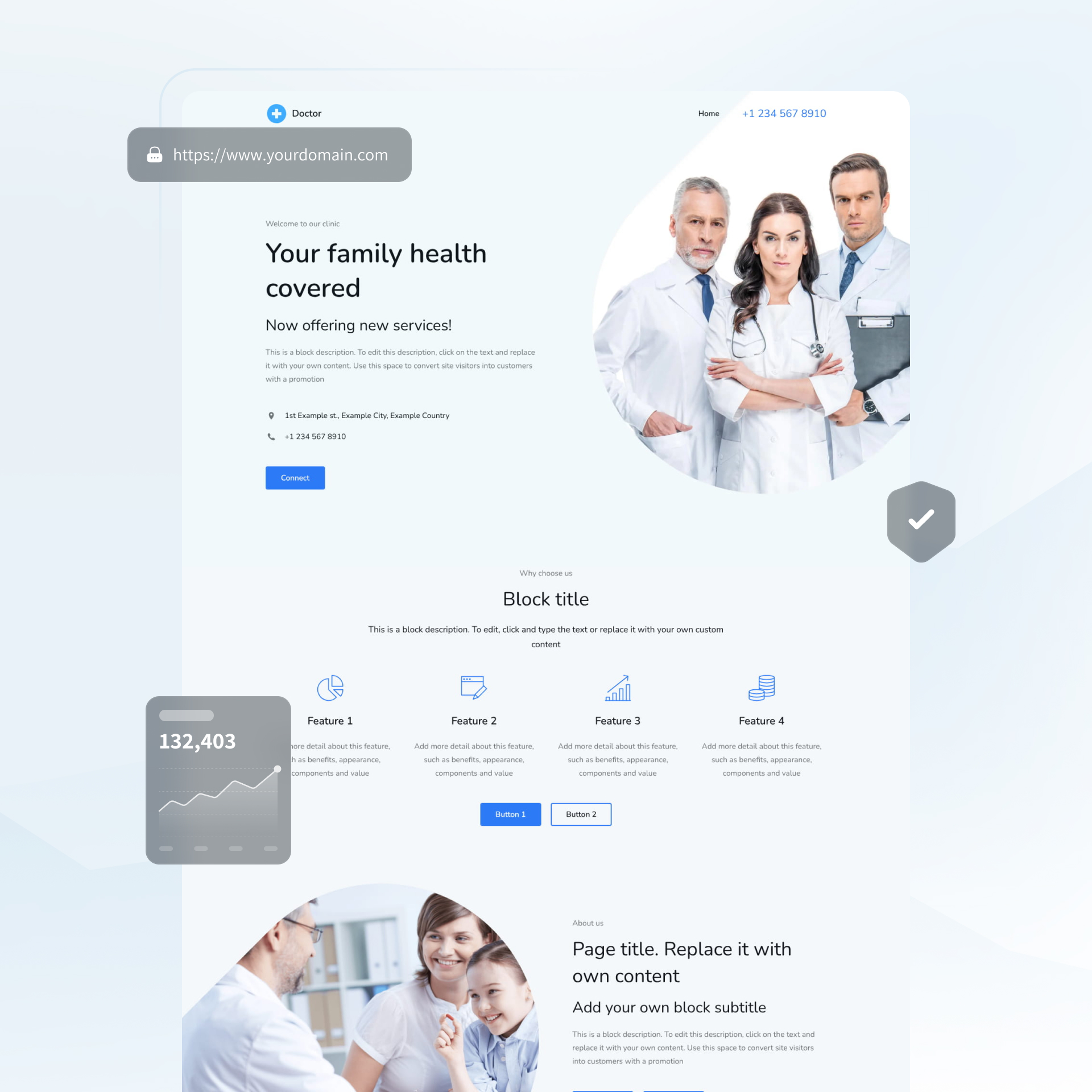 healthcare website builder