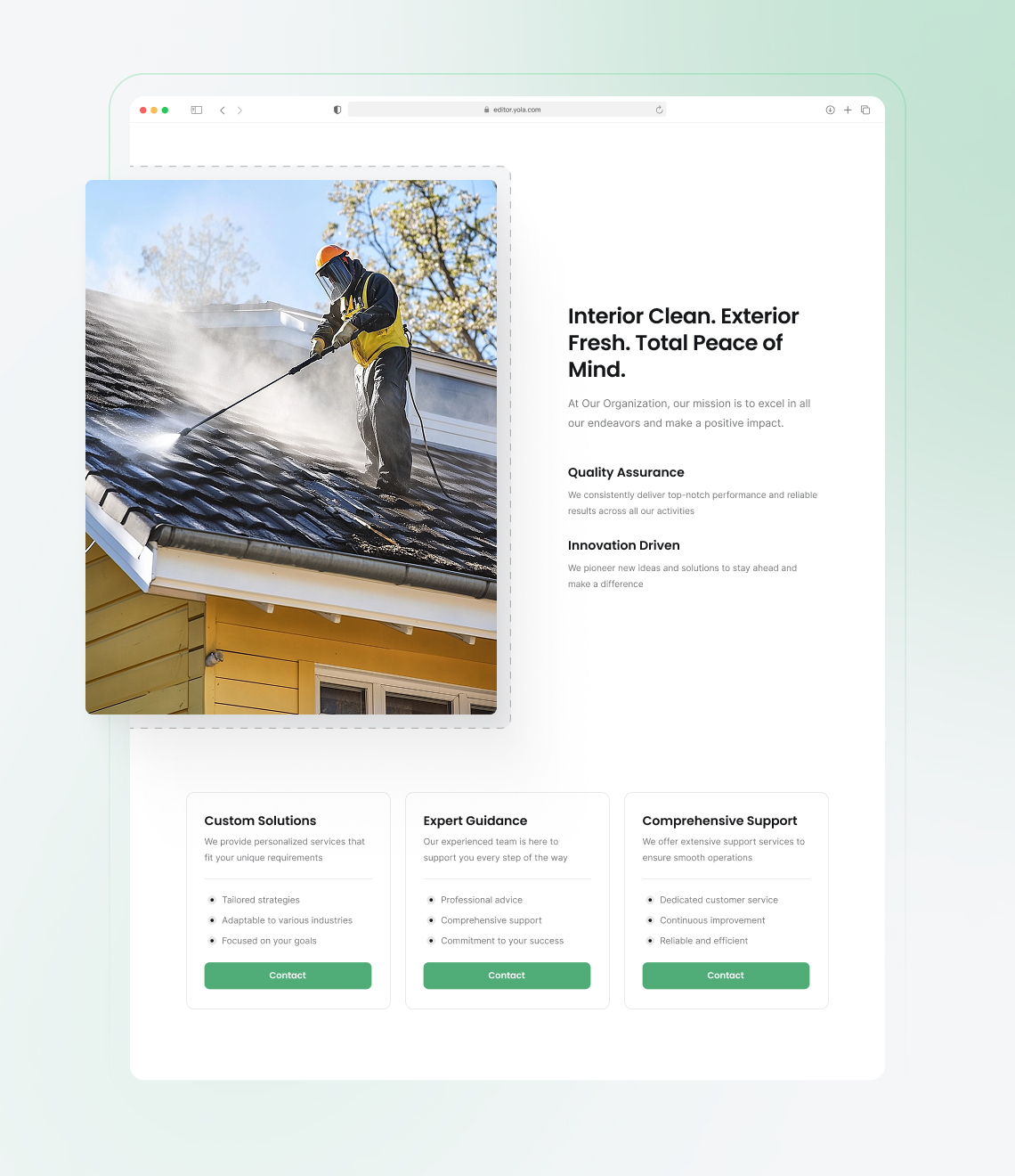 How to launch a pressure washing website easily