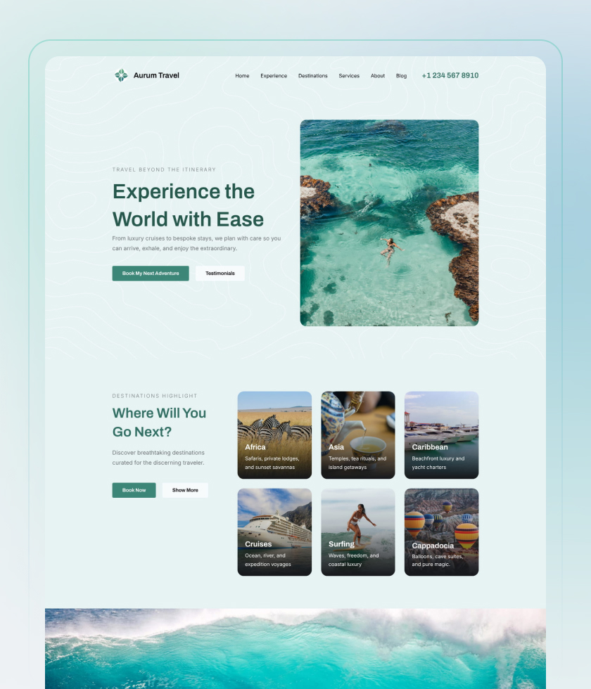 Timeless website template 5