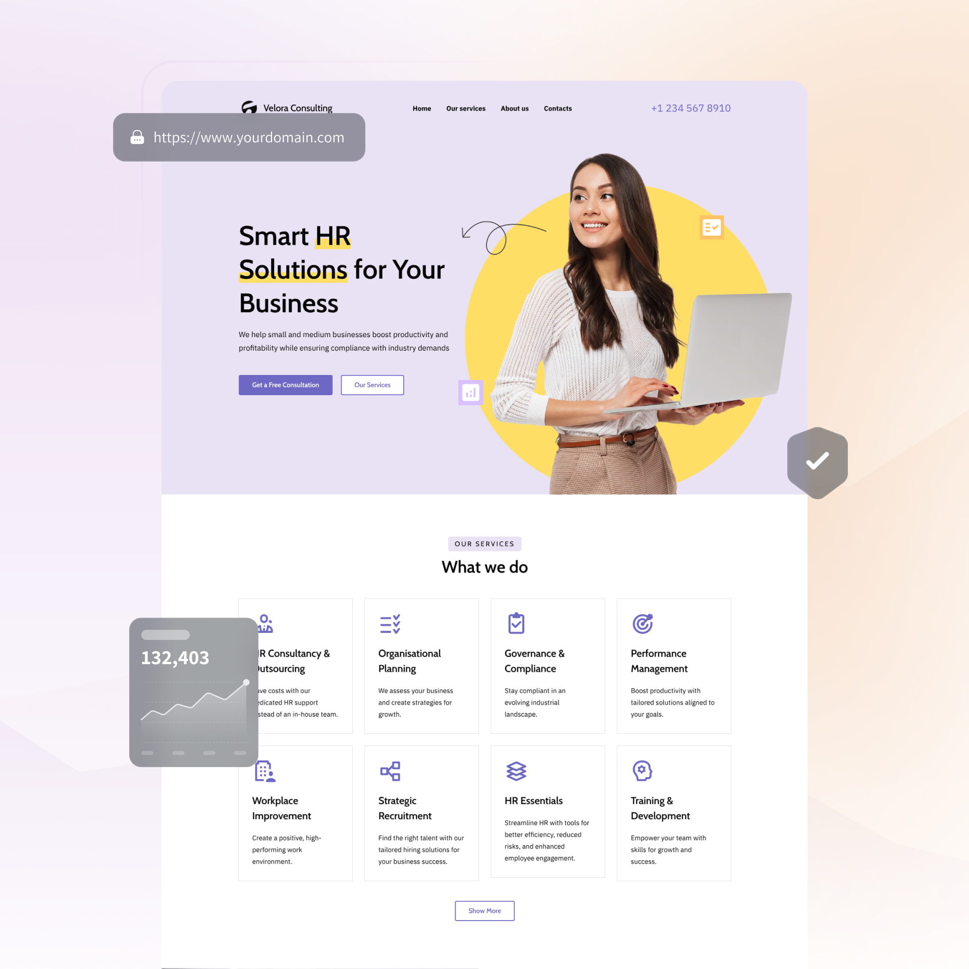 staffing agency website builder