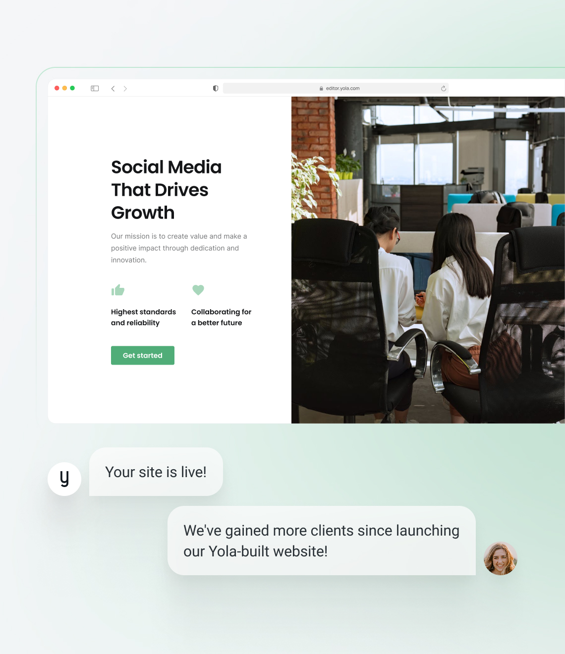 Make a site using a cool website template