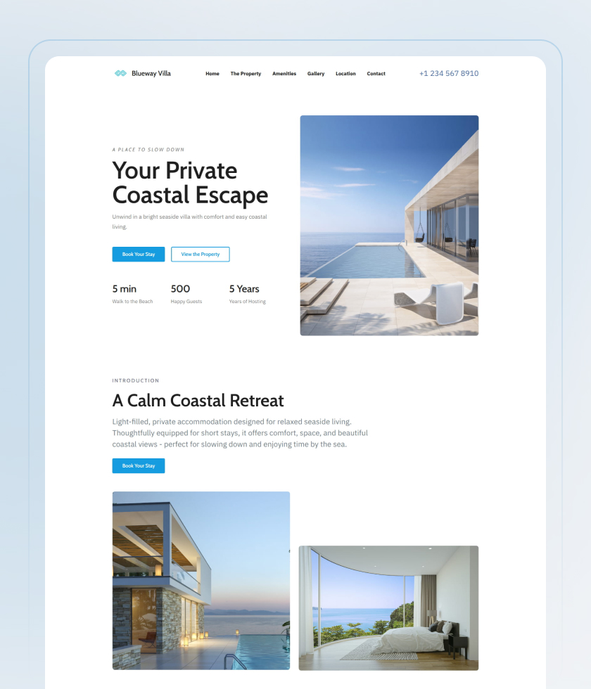 White website template 2