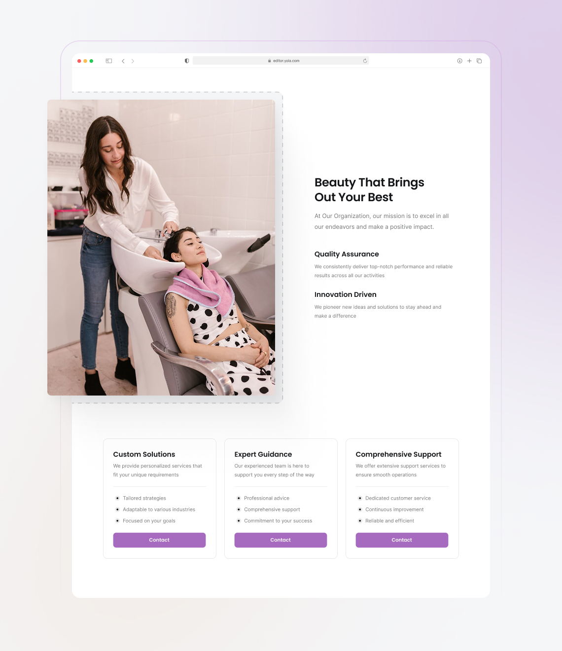 How to build a hair salon site