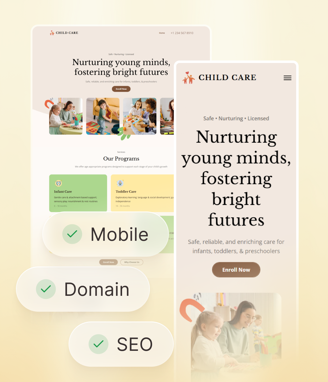 modèles personnalisés - Yola Sitebuilder