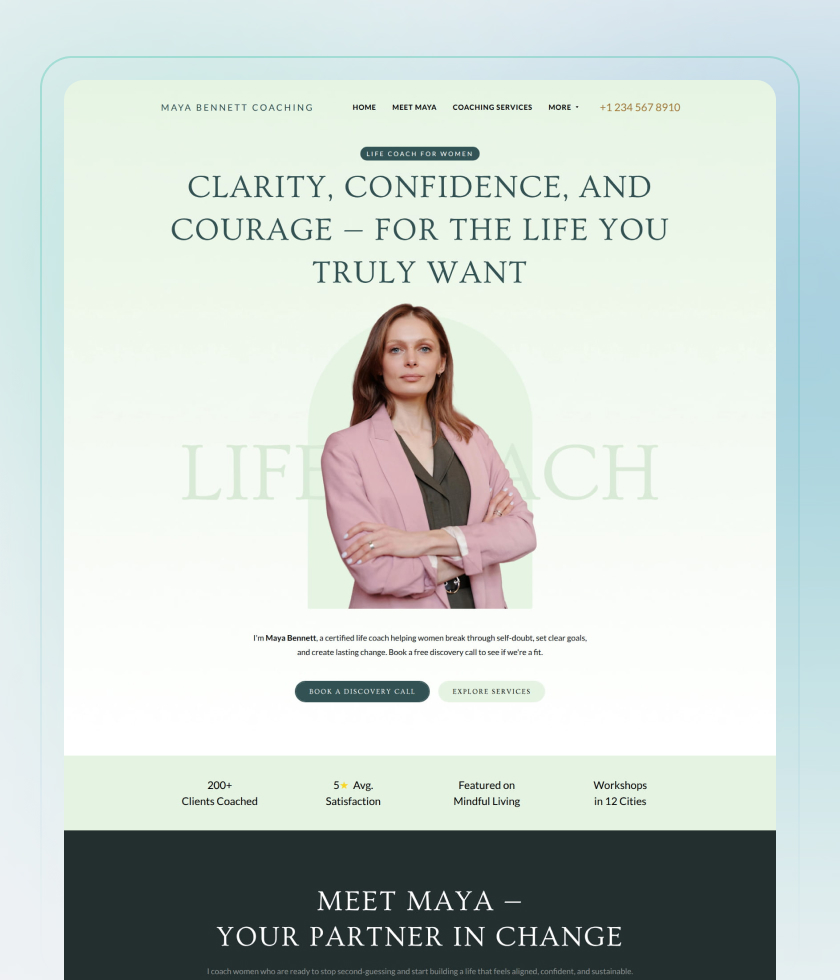 Green website template 7