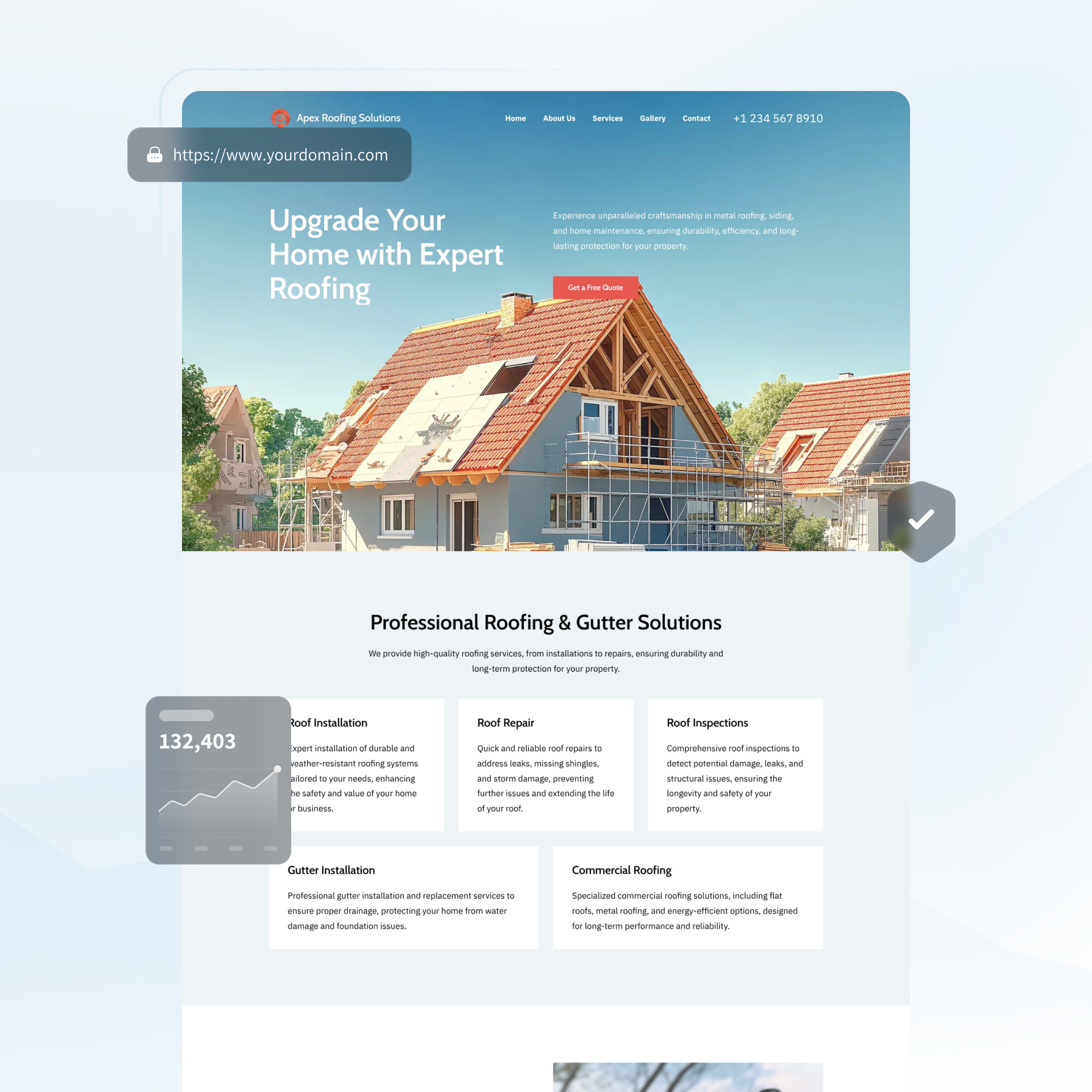 roofing website builder