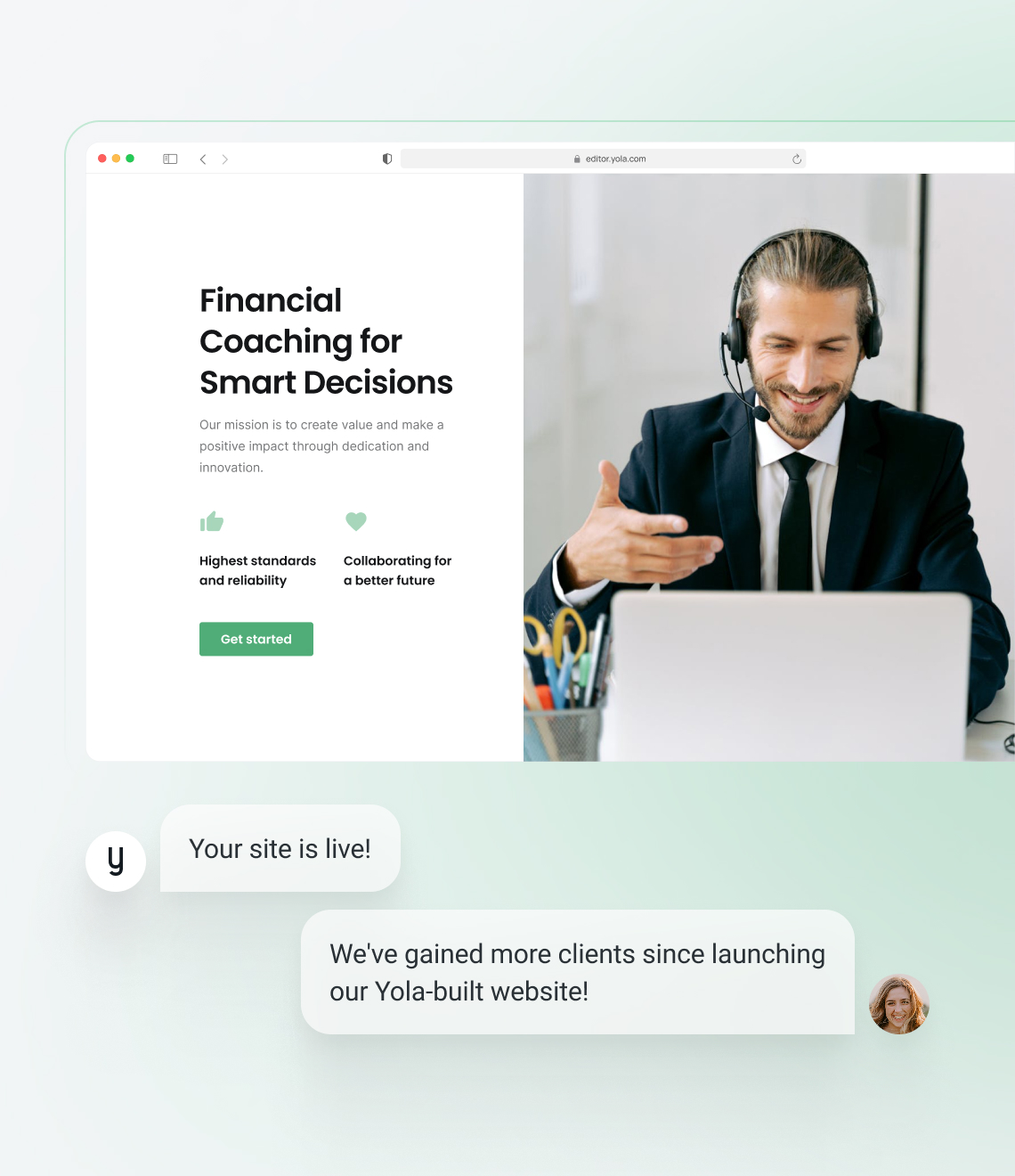 How to make a financial advisor website
