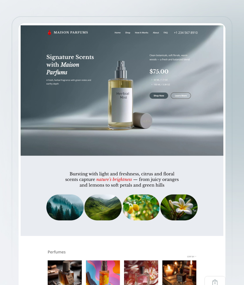 Gray website template 1
