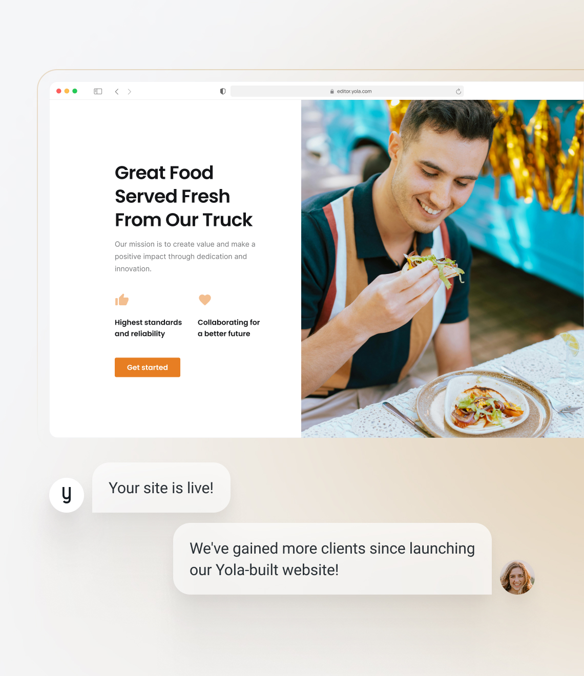 How to make an food truck website