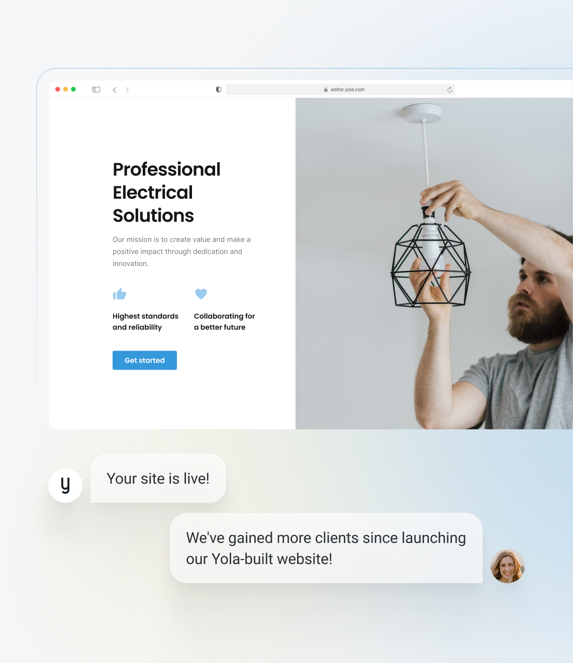 How to make an electrician website