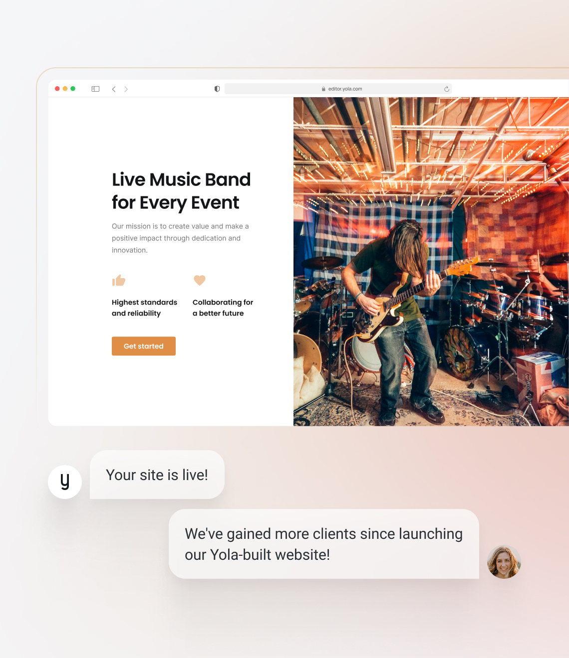 How to make an band website