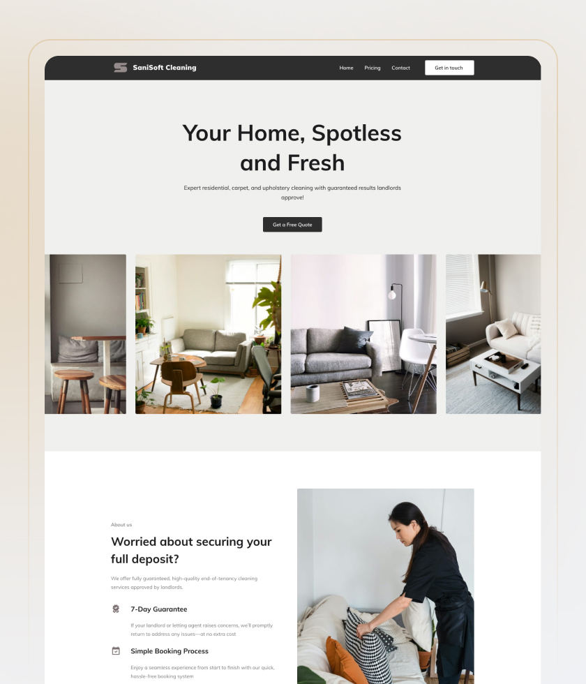 Gray website template 6