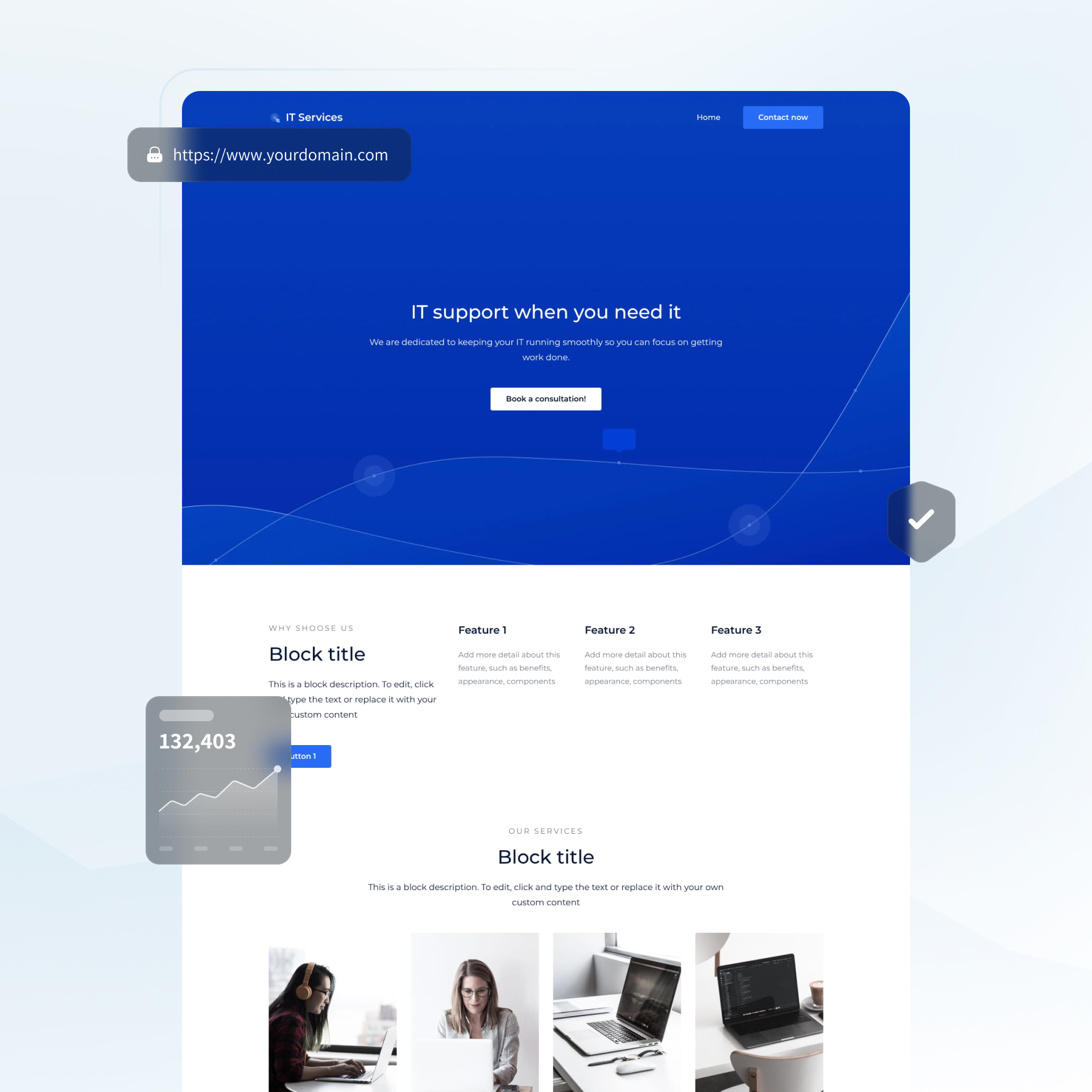 software company website builder