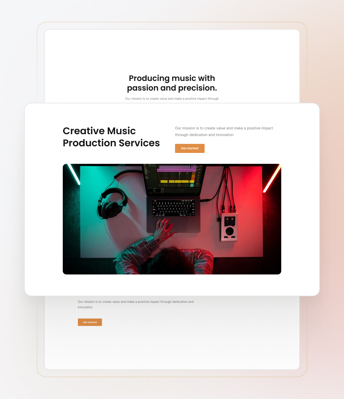 Best website builder for record label sevices