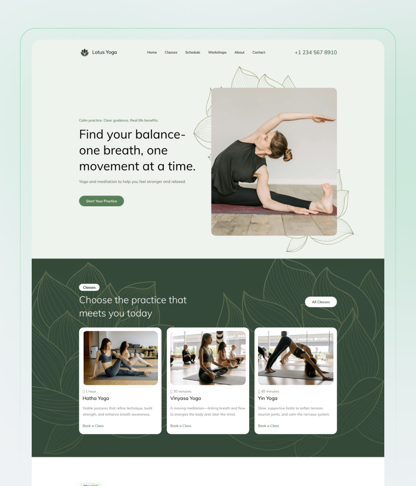 financial website template 1