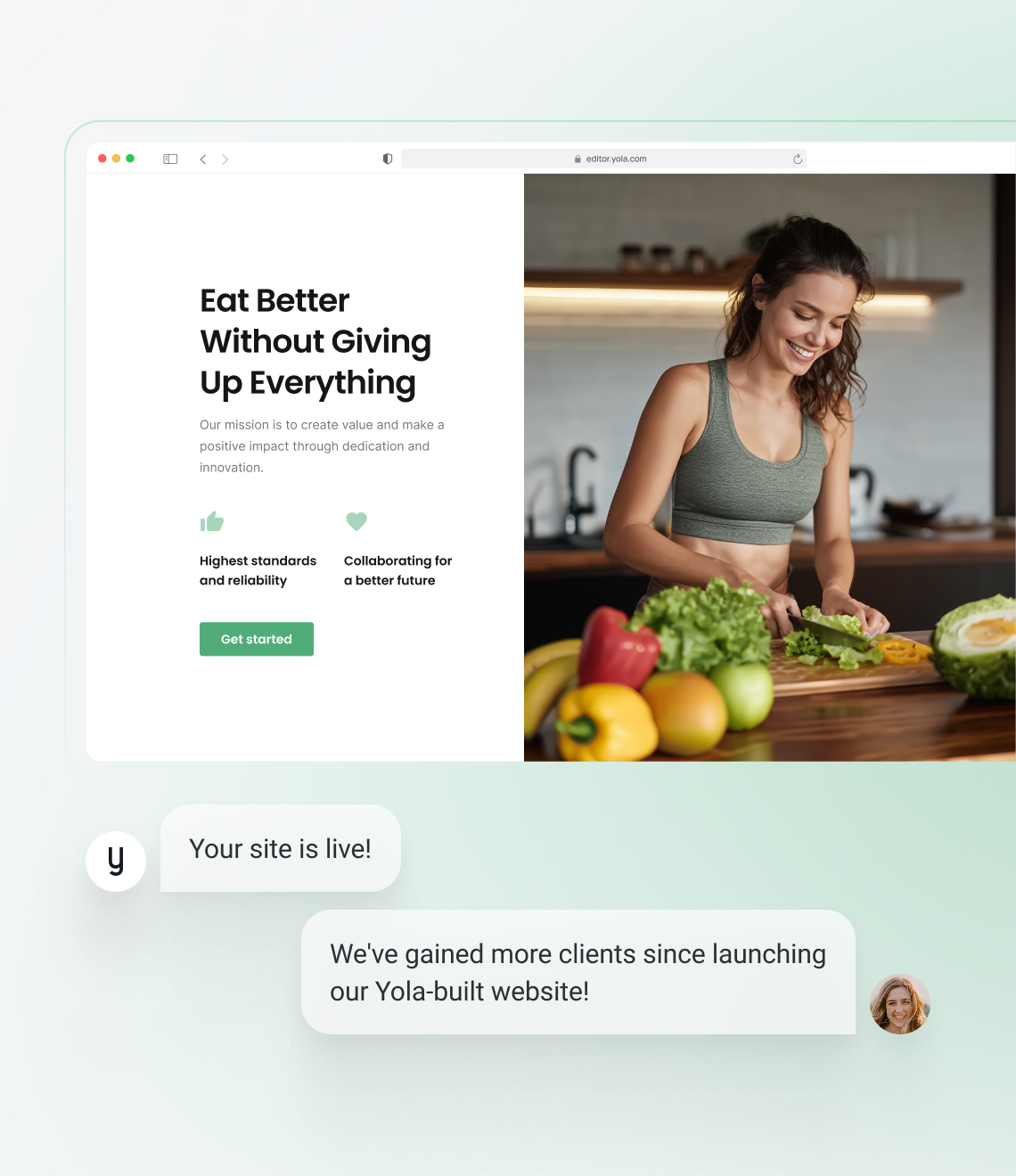 How to make a dietitian website