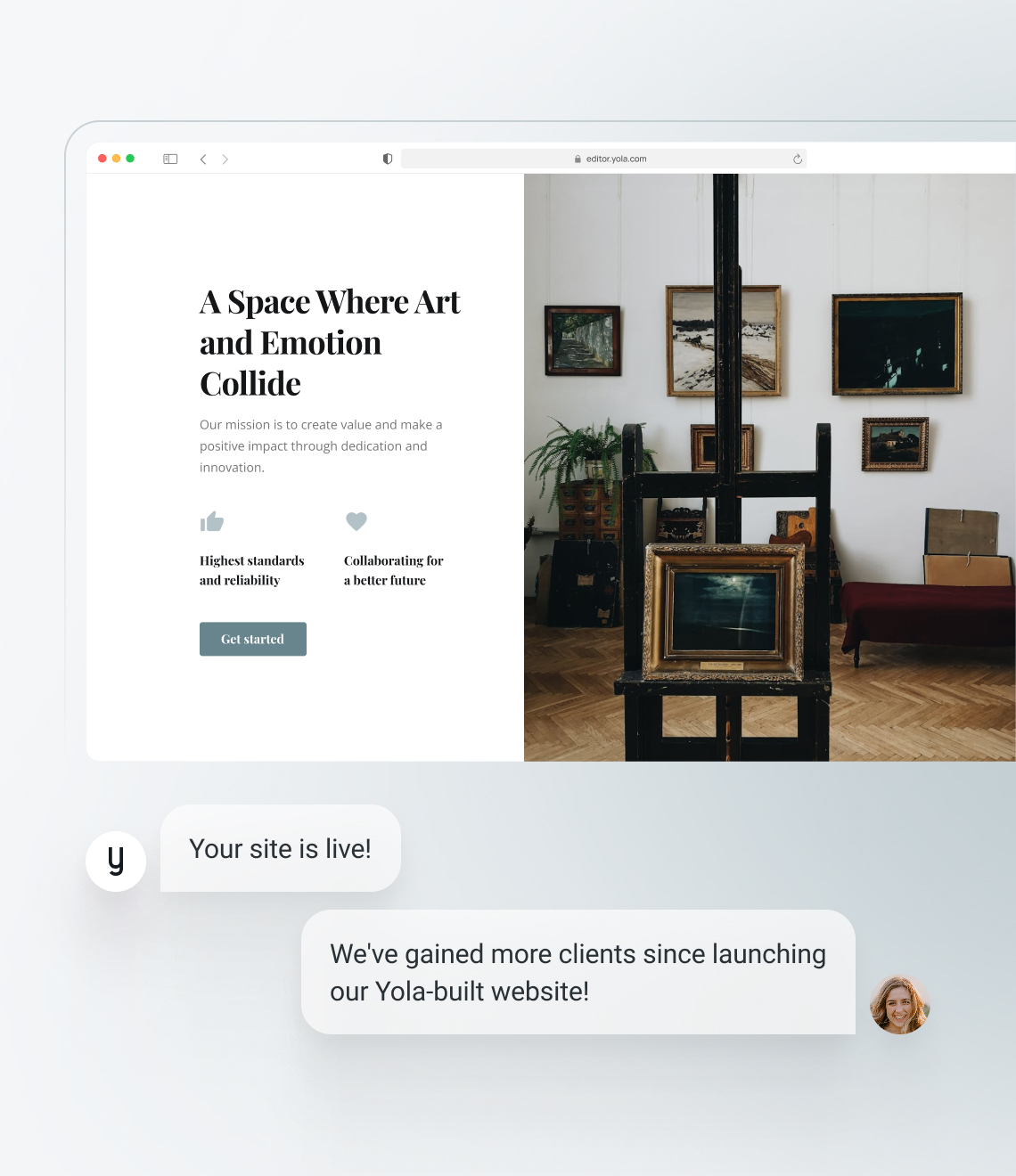How to make an art gallery website