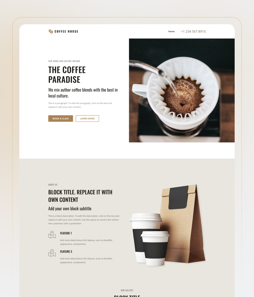 Chocolate website template 7
