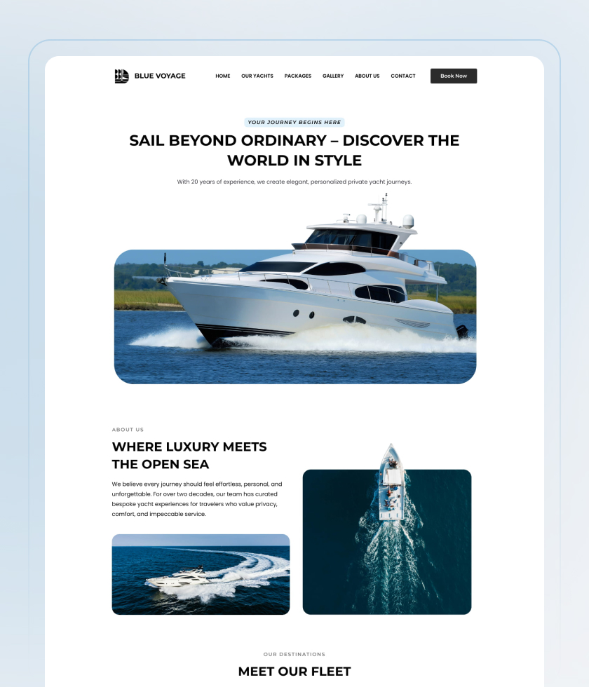 Modern website template 3