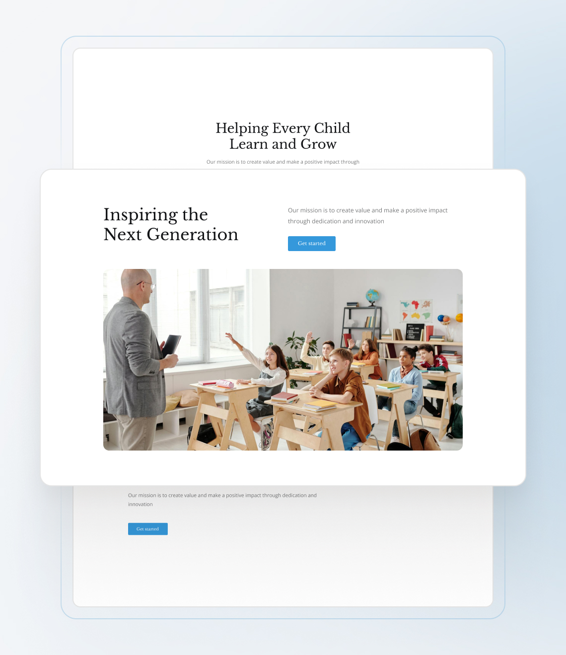 Best website builder for education services