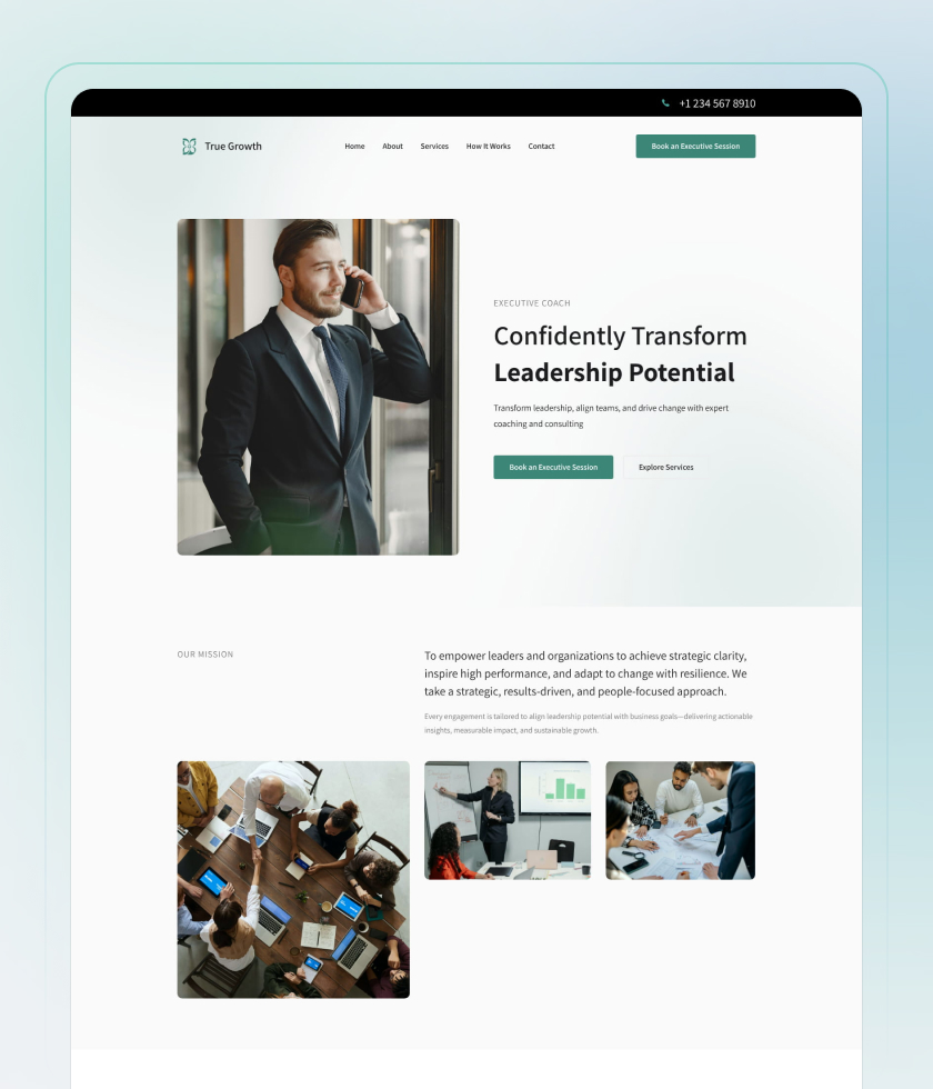 Modèle de site Créateur de site gratuit 1