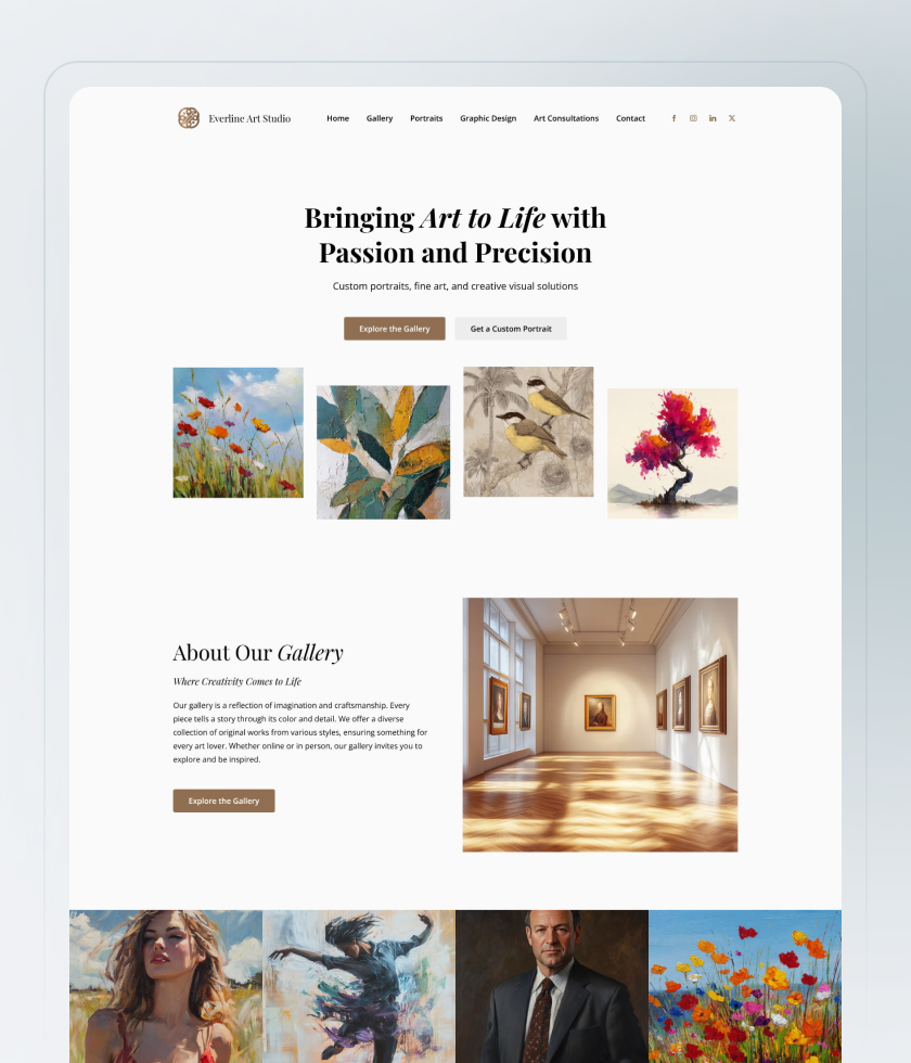 White website template 7