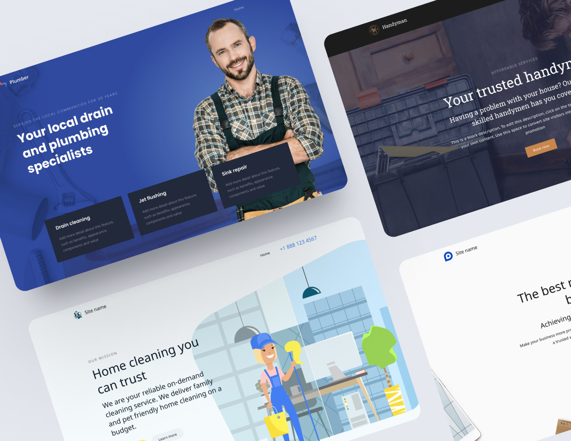Cleaning service website template