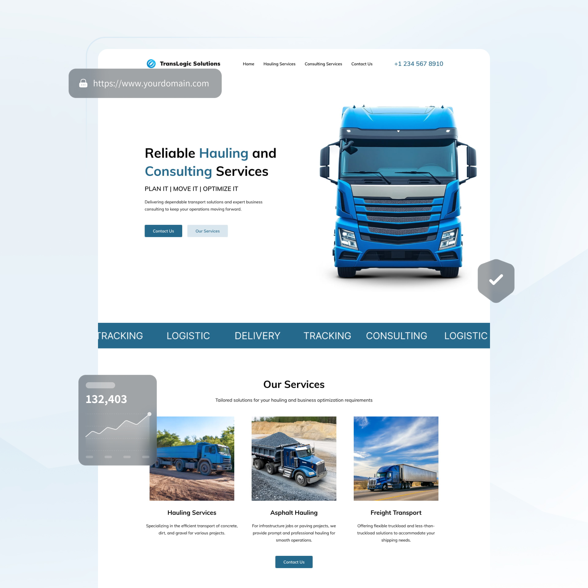 freight broker website builder