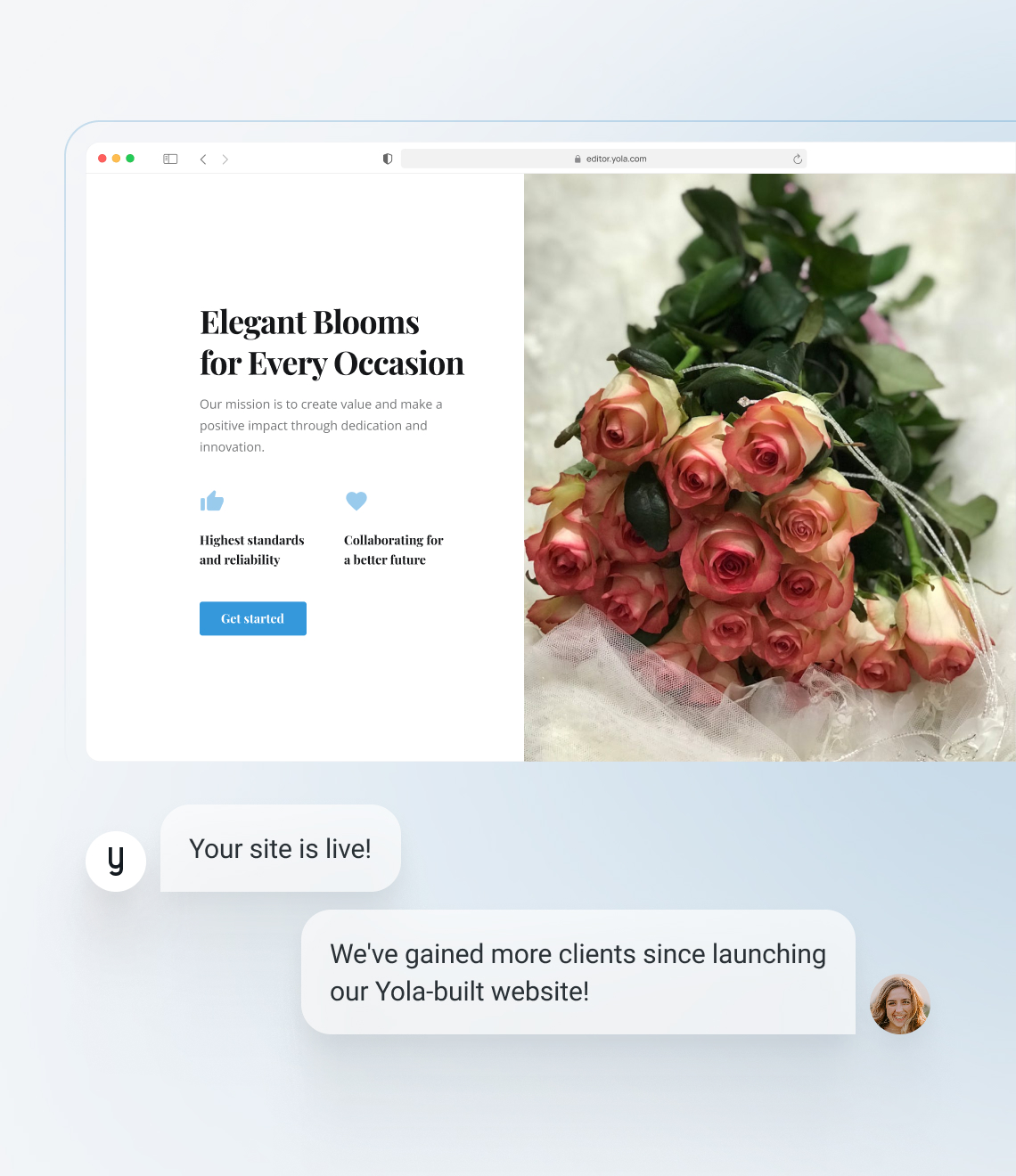How to make a flower shop website