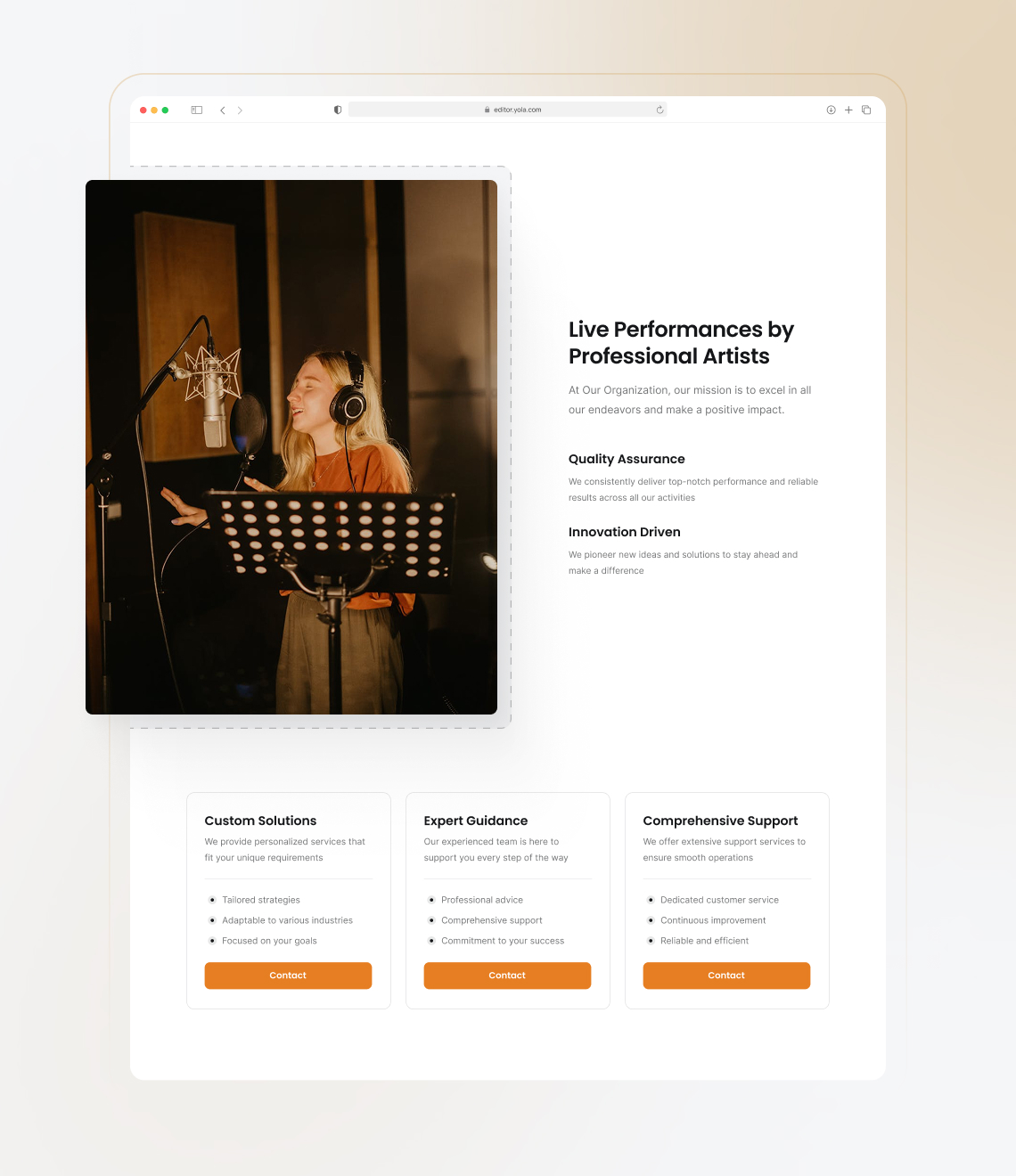 How to build an actor site