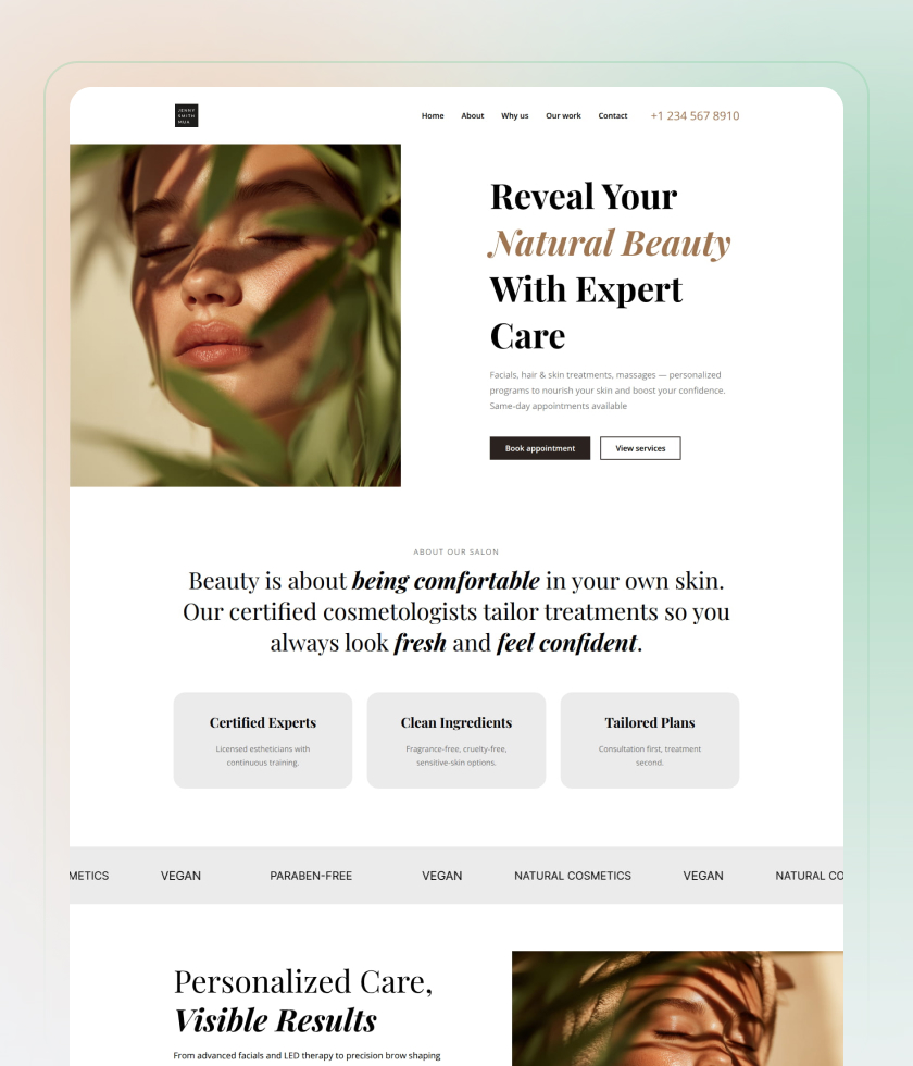 Luxury website template 4