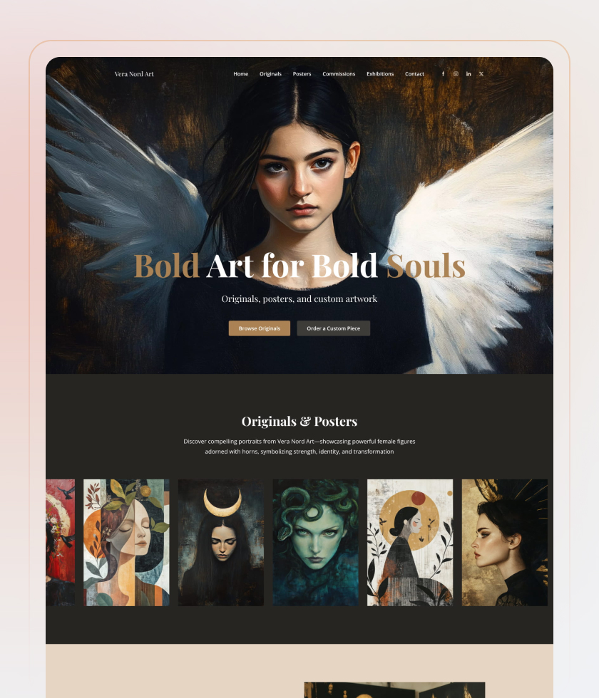 Creative website template 5
