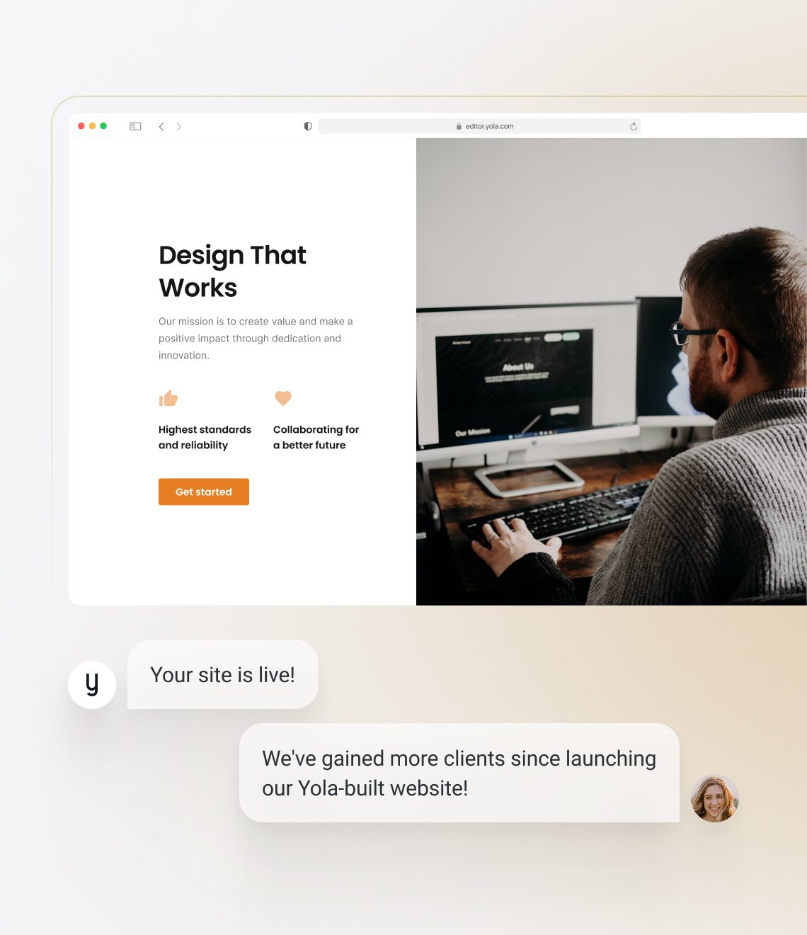 Make a site using a conversion-focused website template