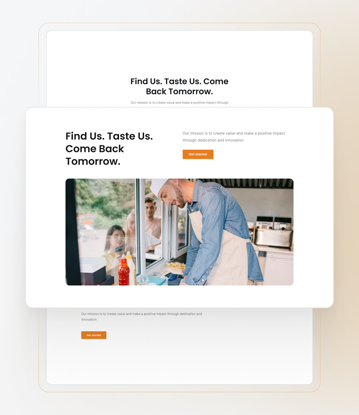 Best website builder for food truck products