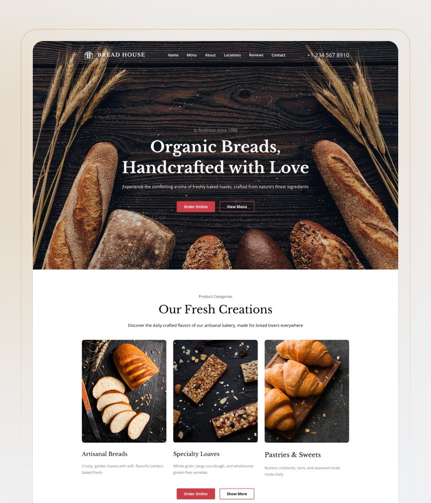 Modèle de site Créateur de site gratuit 7