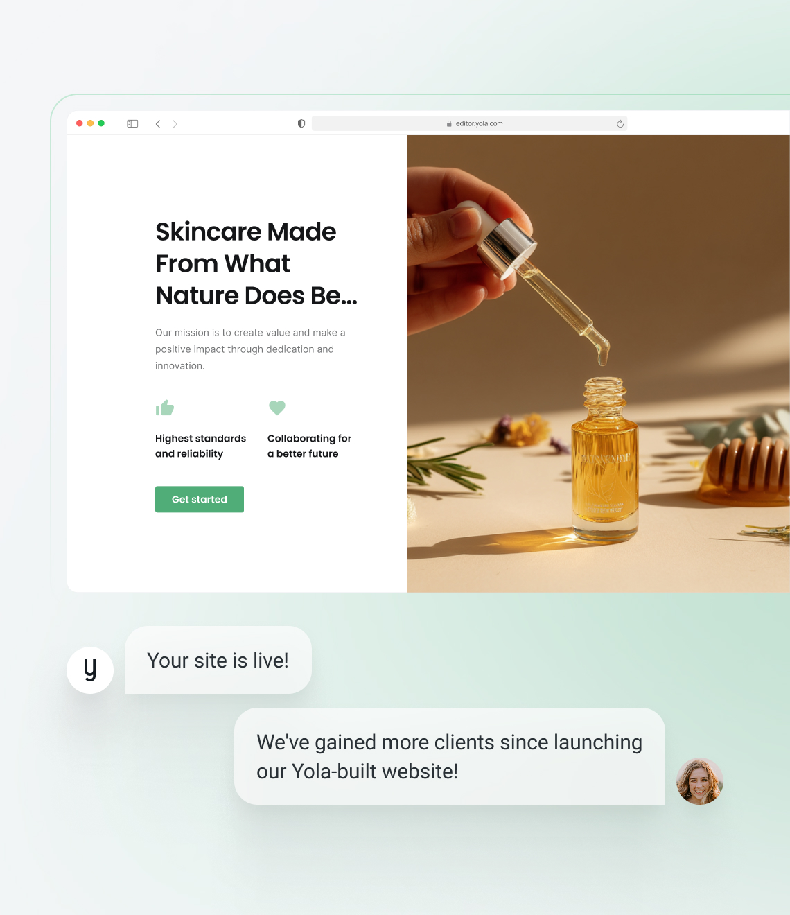 How to make an skincare website