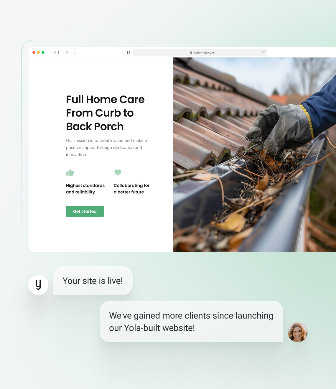 How to make an pressure washing website