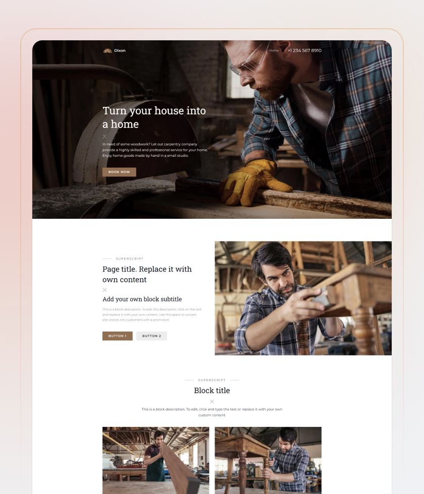 Construction website template 7