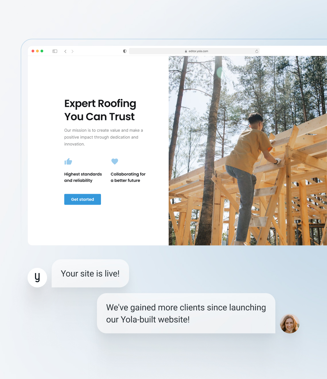 How to make an roofing website