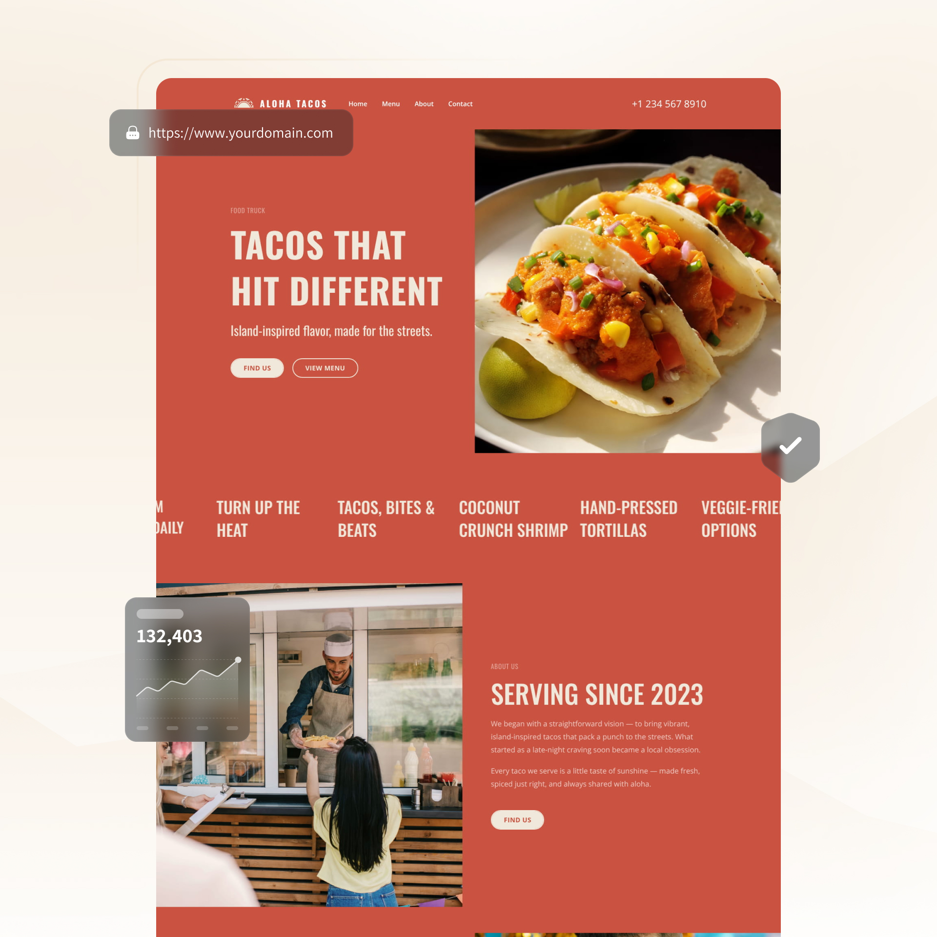 food truck website builder