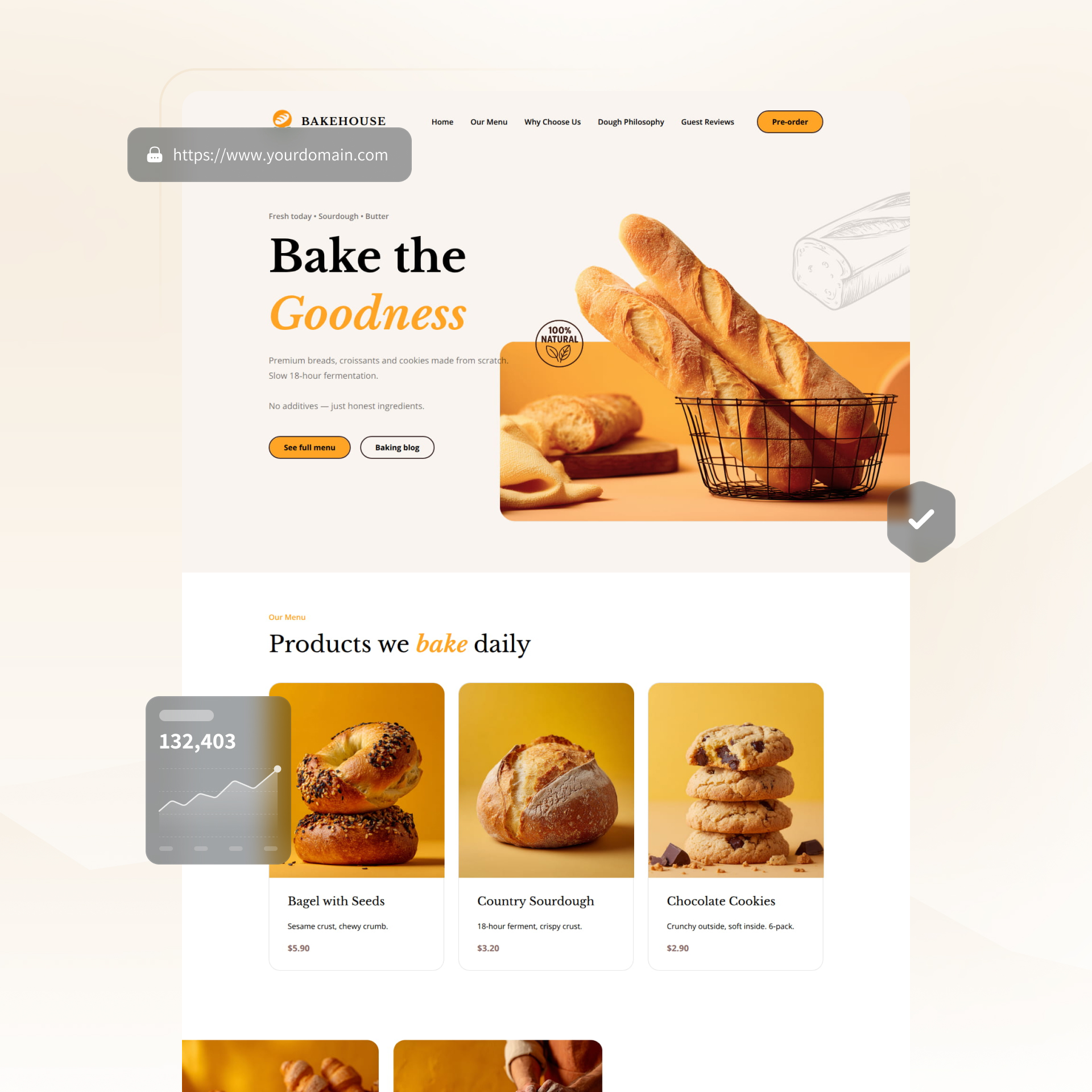 Best orange website templates